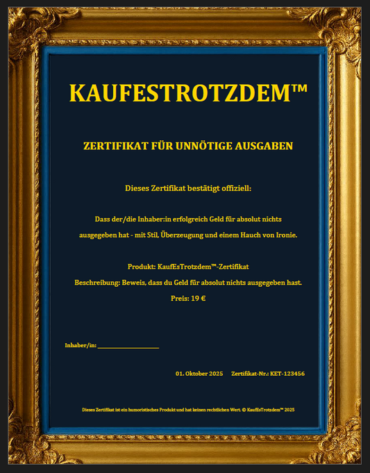 KaufEsTrotzdem™-Zertifikat